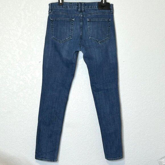 Men Rude 32/30 Skinny Button-fly Blue Jeans - Picture 10 of 14